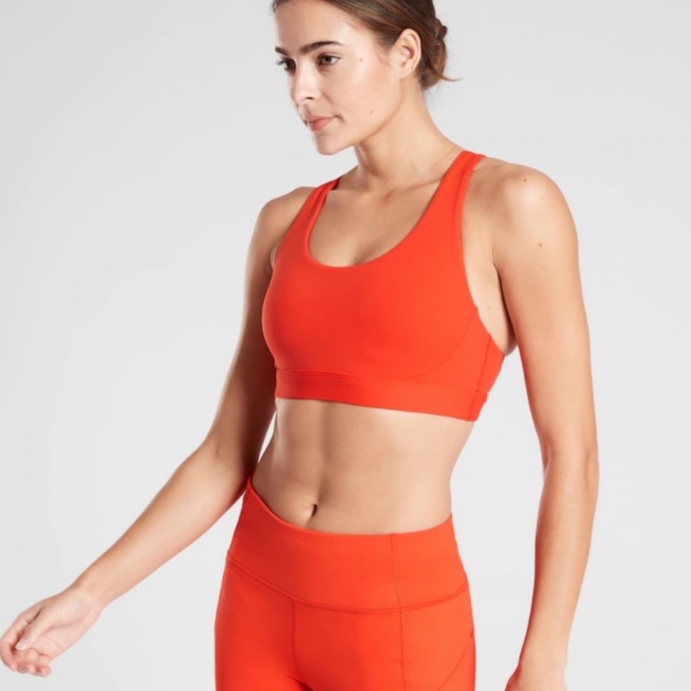 Athleta Orange Sports Bra